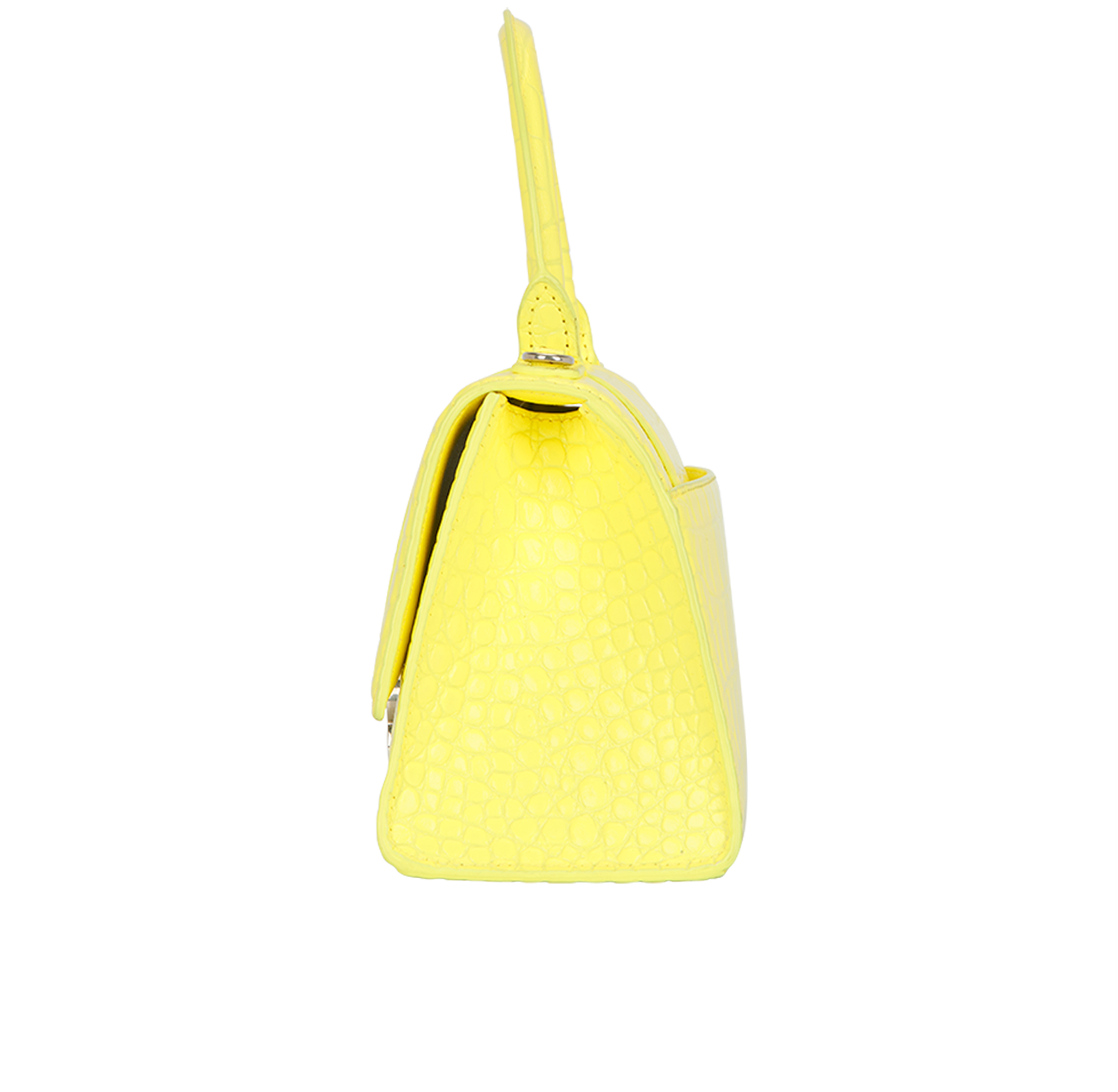Hourglass Small, &pound;550, Handbags, Yellow, Leather, Bottom view